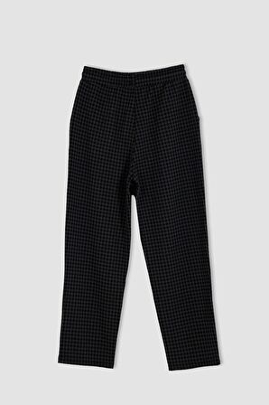 DeFacto Kazayağı Desenli Beli Bağcıklı Relax Fit Jogger Pantolon T4089AZ22AUAR89