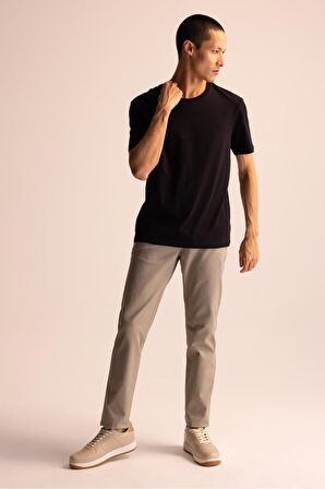 DeFacto Regular Fit Bisiklet Yaka Basic Kısa Kollu %100 Pamuk Tişört M7666AZ23SPBK81