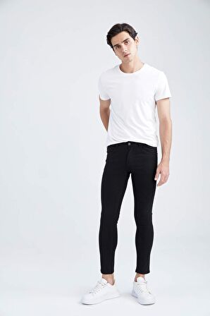 DeFacto Carlo Skinny Fit Ekstra Dar Kalıp Normal Bel Ekstra Dar Paça Jean Pantolon Y7497AZ22AUNM40