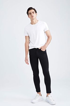 DeFacto Carlo Skinny Fit Ekstra Dar Kalıp Normal Bel Ekstra Dar Paça Jean Pantolon Y7497AZ22AUNM40