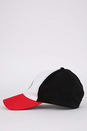 Erkek Batman Etiket Baskılı Pamuklu Cap Şapka Şapka