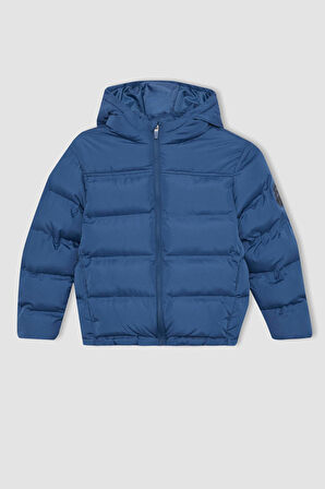 DeFacto Erkek Çocuk Su İtici Kapüşonlu Şişme Mont A2246A823WNIN232
