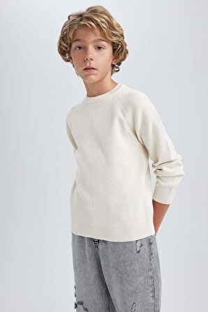 DeFacto Erkek Çocuk Bisiklet Yaka Pamuklu Kazak A3298A823AUER2