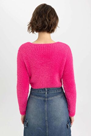 DeFacto Coool Slim Fit V Yaka Triko Hırka Z9318AZ23WNPN219