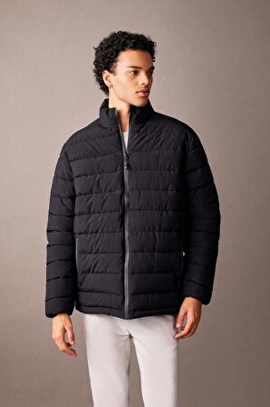 DeFacto Su İtici Regular Fit Dik Yaka Şişme Mont A4230AX23WNBK27