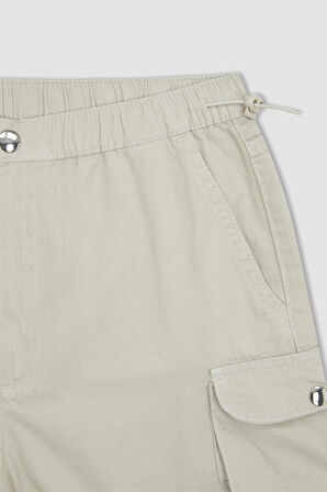 DeFacto Coool Regular Fit Normal Bel Gabardin %100 Pamuk Şort A3688AX23SMGR492