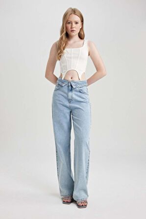 DeFacto Coool Fitted Korse Görünümlü Fitilli Kaşkorse Atlet A8762AX23SMWT32