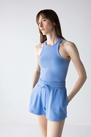 Slim Fit Halter Yaka Fitilli Kaşkorse Atlet X6705AZ23SPBE194