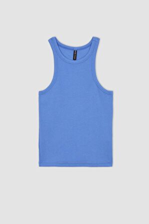 Slim Fit Halter Yaka Fitilli Kaşkorse Atlet X6705AZ23SPBE194