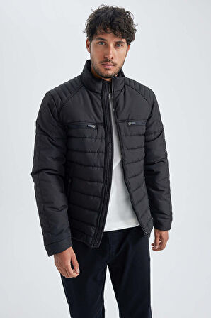 DeFacto Slim Fit Dik Yaka Şişme Mont A1312AX23WNBK27