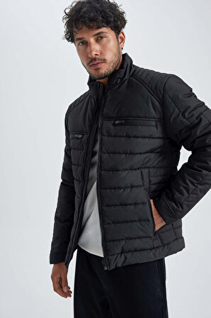 DeFacto Slim Fit Dik Yaka Şişme Mont A1312AX23WNBK27