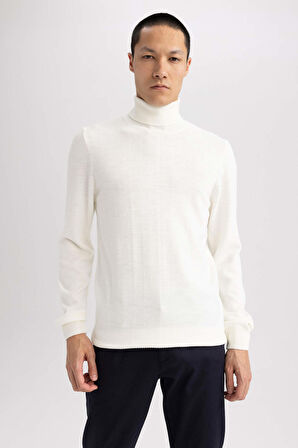 DeFacto Slim Fit Balıkçı Yaka Kazak R1124AZ23WNER100