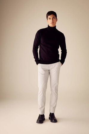 DeFacto Slim Fit Balıkçı Yaka Kazak R1124AZ23WNBK27