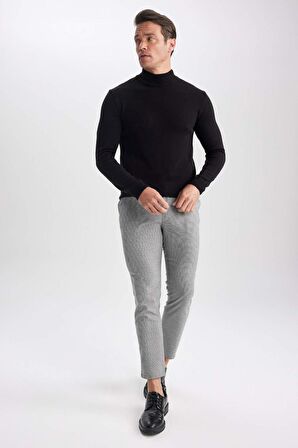 DeFacto Slim Fit Balıkçı Yaka Kazak R1127AZ23WNBK27