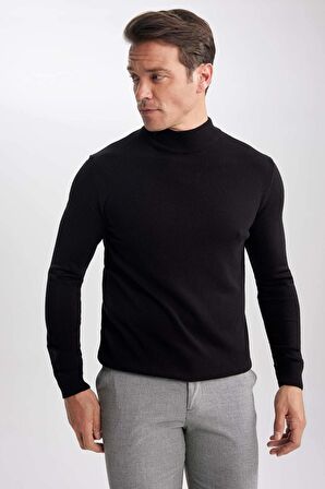 DeFacto Slim Fit Balıkçı Yaka Kazak R1127AZ23WNBK27
