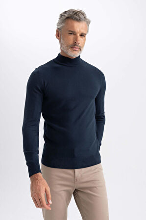 DeFacto Slim Fit Balıkçı Yaka Kazak R1127AZ23WNNV207