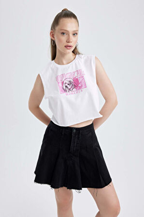 Coool Loose Fit Baskılı %100 Pamuk Atlet