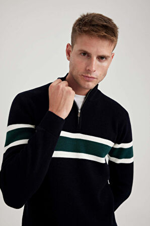 DeFacto Standart Fit Balıkçı Yaka Kazak Y4193AZ23WNNV163