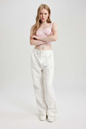 DeFacto Coool Paraşüt Gabardin %100 Pamuk Pantolon A6975AX23SMWT32