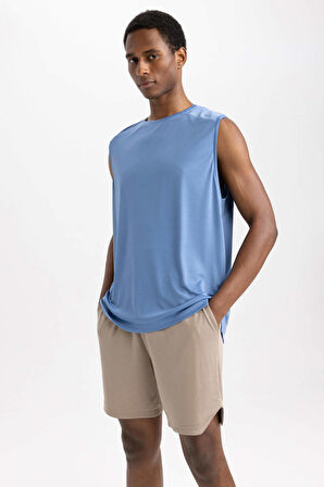 Fit Regular Fit Bisiklet Yaka Sporcu Atlet