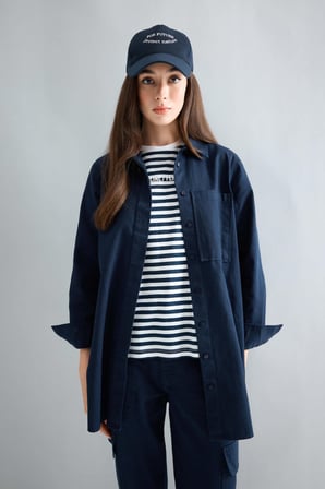 DeFacto Regular Fit Gabardin Uzun Kollu Tunik B3702AX23AUNV243