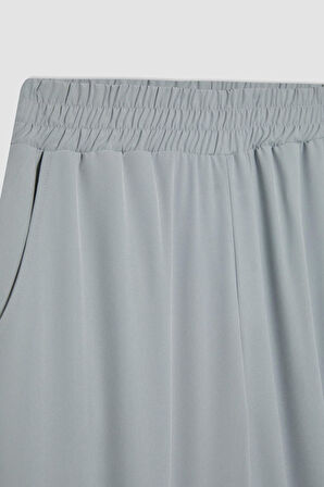 DeFactoFit Standart Fit Dokuma Basic Düz Sporcu Pantolon B3250AX23AUGR486