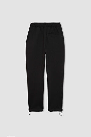 DeFactoFit Standart Fit Cepli Kısa Paça Skuba Dalgıç Kumaş Eşofman Altı A8181AX23AUBK81