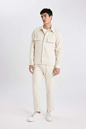 DeFacto Yazlık Jogger Pantolon Relax Fit Rahat Kesim Düz Paça Cepli Beli Bağcıklı B4521AX24SPBG144