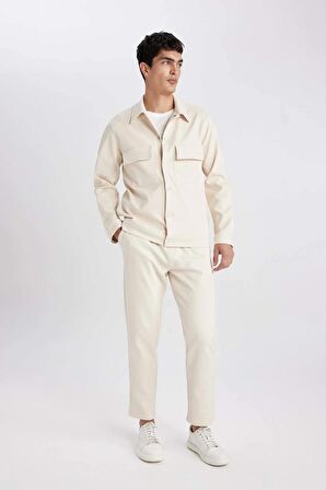 DeFacto Yazlık Jogger Pantolon Relax Fit Rahat Kesim Düz Paça Cepli Beli Bağcıklı B4521AX24SPBG144