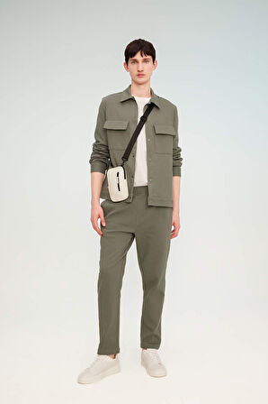 Yazlık Jogger Pantolon Relax Fit Rahat Kesim Düz Paça Cepli Beli Bağcıklı