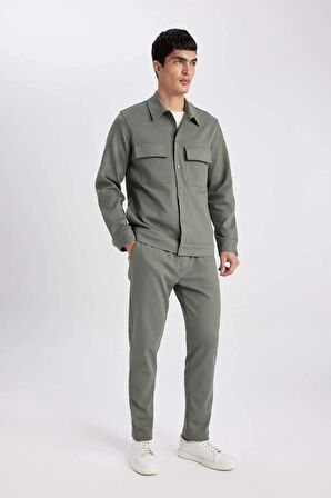 DeFacto Yazlık Jogger Pantolon Relax Fit Rahat Kesim Düz Paça Cepli Beli Bağcıklı B4521AX24SPKH398