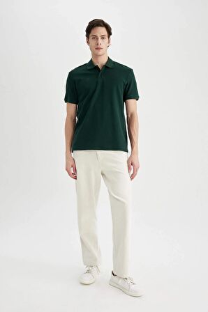 DeFacto Relax Fit Rahat Kesim Yazlık Pantolon Keten Karışımlı Cepli Düz Paça B4532AX24SPBG650