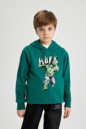 DeFacto Erkek Çocuk Marvel Comics Kapüşonlu Sweatshirt B3062A823WNGN1041