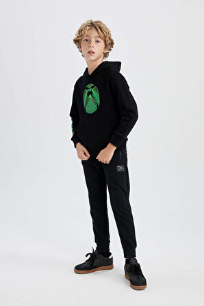 DeFacto Erkek Çocuk Xbox Kapüşonlu Sweatshirt B3088A823WNBK81