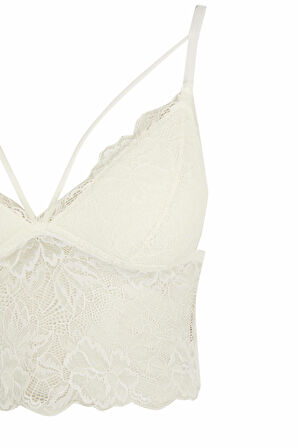 Fall in Love Dantelli Bant Detaylı Triangle Bralet