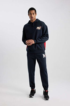 DeFactoFit NBA Miami Heat Jogger Eşofman Altı Standart Fit Beli Bağcıklı Cepli Lastikli Paça B3890AX24SPBK34
