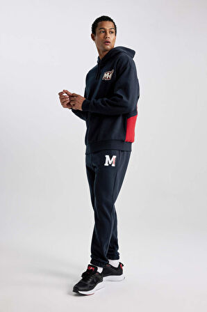 DeFactoFit NBA Miami Heat Jogger Eşofman Altı Standart Fit Beli Bağcıklı Cepli Lastikli Paça B3890AX24SPBK34