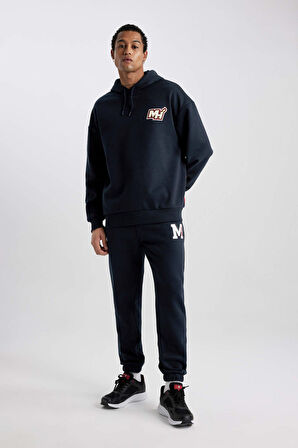 DeFactoFit NBA Miami Heat Jogger Eşofman Altı Standart Fit Beli Bağcıklı Cepli Lastikli Paça B3890AX24SPBK34