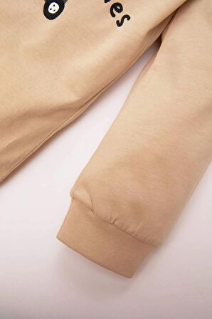 DeFacto Erkek Bebek Pijama Takımı Baskılı Penye Uzun Kollu Üst Beli Lastikli Uzun Alt B8784A524SPBG775