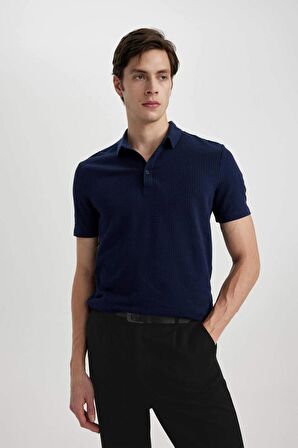DeFacto Slim Fit Dar Kesim Pamuklu Kısa Kollu Polo Tişört X2594AZ24SMNV31