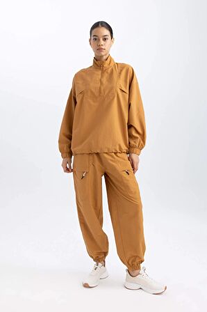 DeFactoFit Sporcu Jogger Eşofman Altı Loose Fit Cepli Beli Paçası Lastikli Standart Boy B4214AX24SPBN173