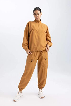 DeFactoFit Sporcu Jogger Eşofman Altı Loose Fit Cepli Beli Paçası Lastikli Standart Boy B4214AX24SPBN173