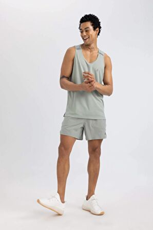 DeFactoFit Slim Fit Dar Kesim Sporcu Dokuma Şort C0318AX24SPGN920