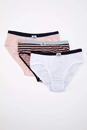 Kız Çocuk 3'lü Slip Külot