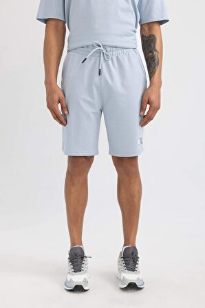 DeFactoFit Slim Fit Dar Kesim Kısa Paça Sweatshirt Kumaşı Şort A1625AX24SMBE523