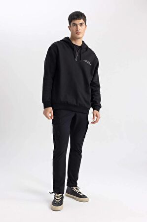 DeFacto Slim Fit Kargo Cepli Pantolon B3585AX24SPBK81
