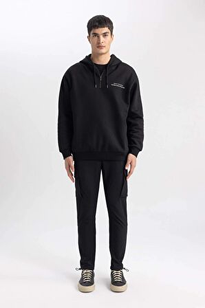 DeFacto Slim Fit Kargo Cepli Pantolon B3585AX24SPBK81