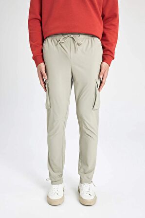 DeFacto Yazlık Taktik Pantolon Slim Fit Dar Kesim Kargo Cepli B3585AX24SPBG151