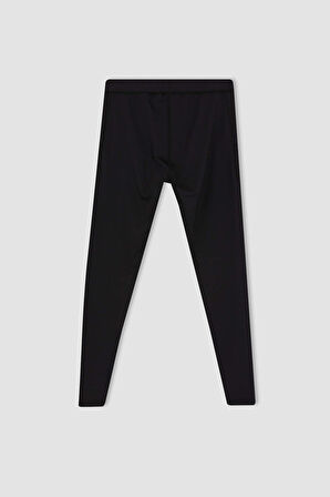 DeFactoFit Slim Fit Dar Kesim Normal Bel Sporcu Tayt A7243AX23WNBK81