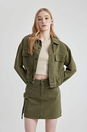 DeFacto Coool Kargo Fit Gabardin Mini Etek C1890AX24SPKH158